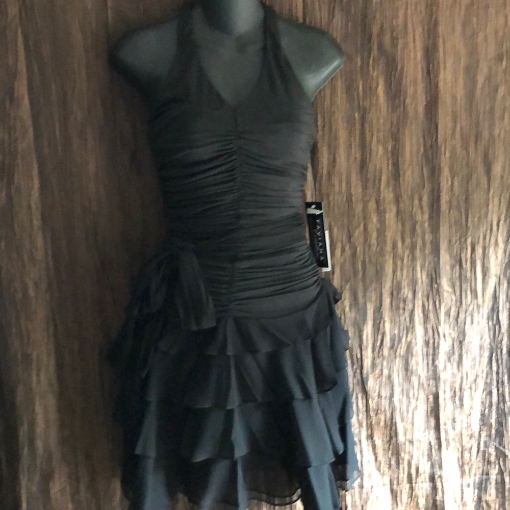 Faviana Couture little black dress XS black